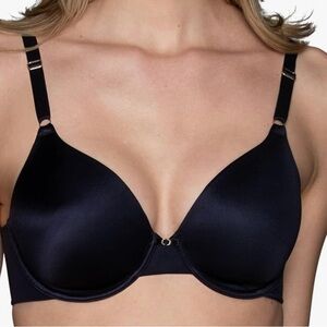 VANITY FAIR beauty back black smoothing underwire bra style 75345 size 34DD NWT